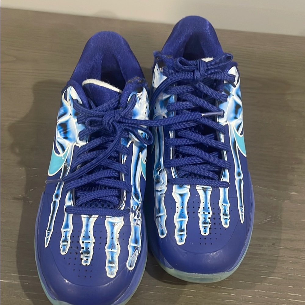 Kids Blue Skeleton Sneakers